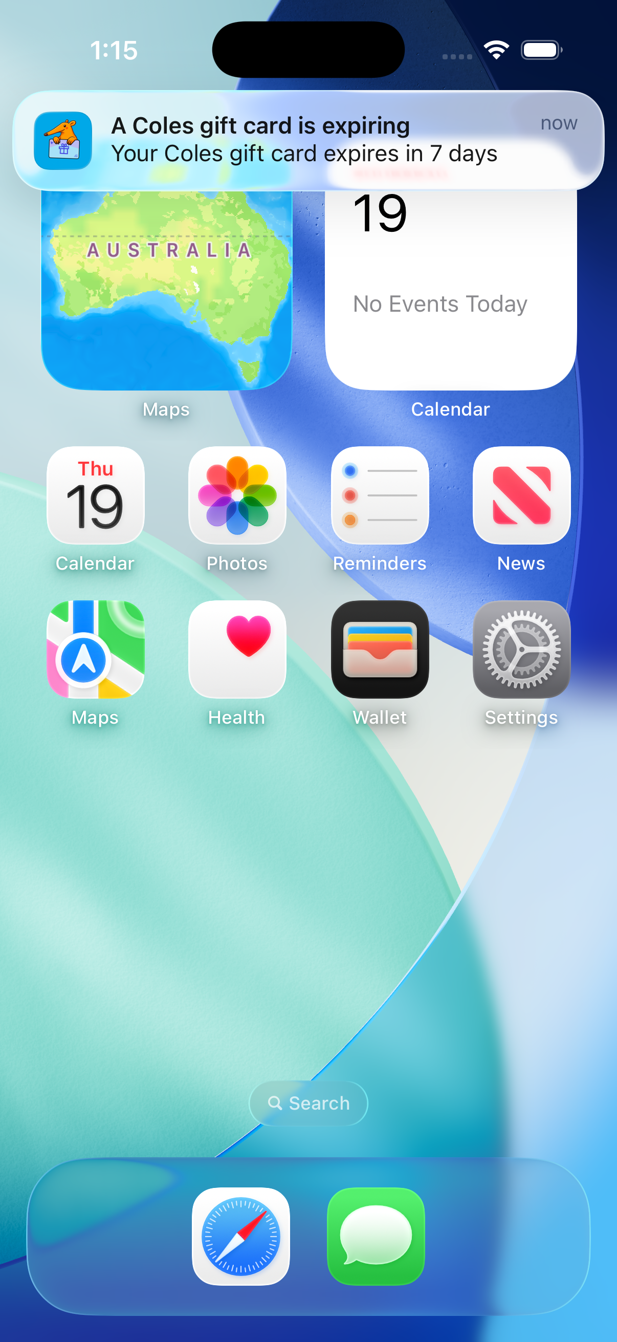 Push notifications remind you to spend your cards before they expire